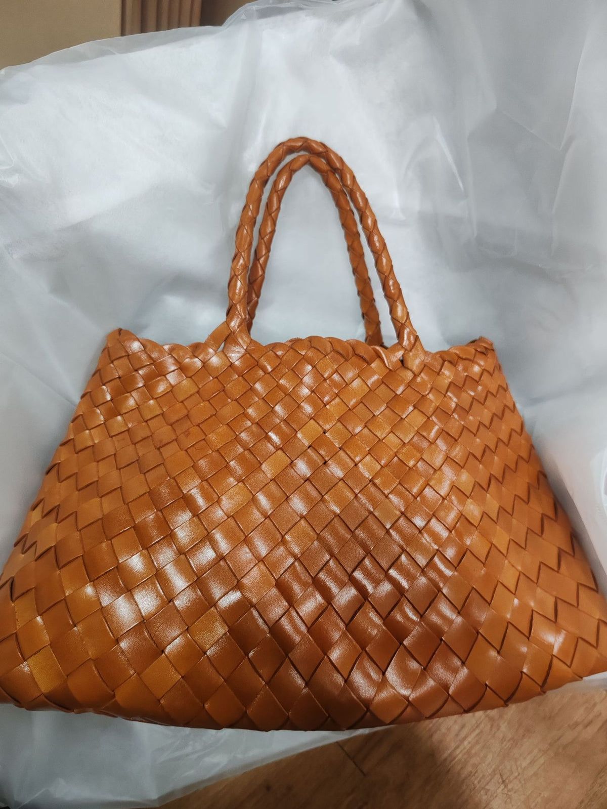 Trendy Retro Large Capacity Handwoven Handbag - HCDSHOP