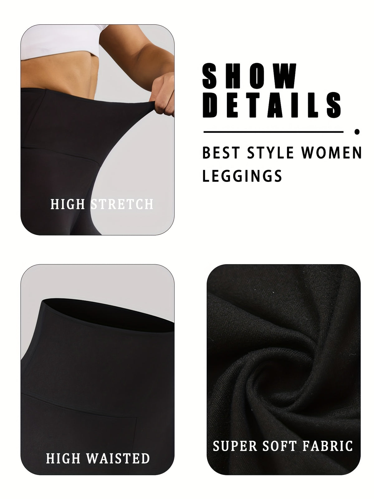 Leggings de sport taille haute Dropshipman, tissu doux, contrôle du ventre, sans transparence, pour yoga et course à pied, femmes.