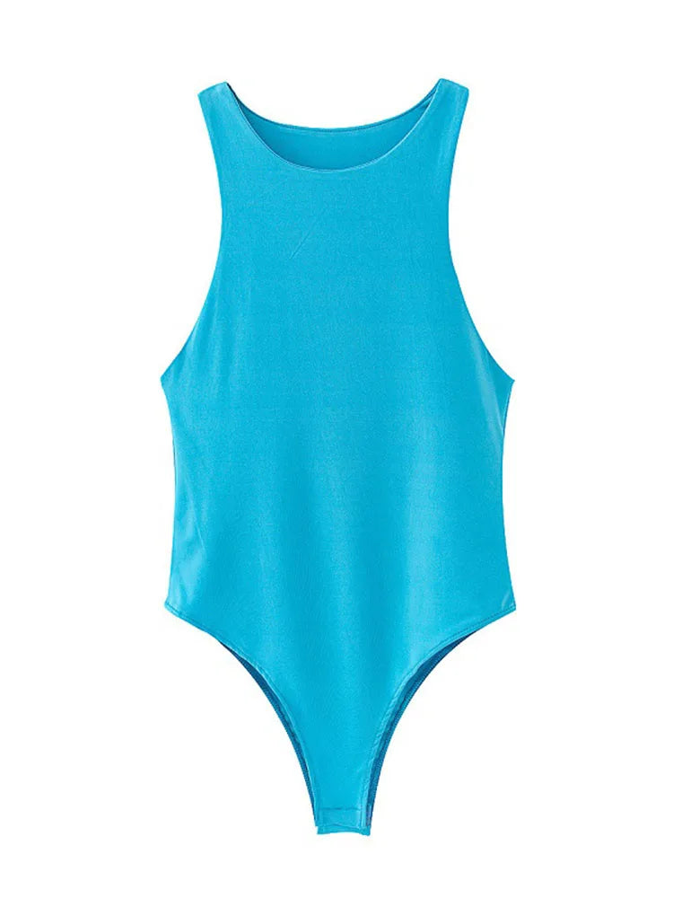 Women’s Summer Solid Bodycon Bodysuit - HCDSHOP
