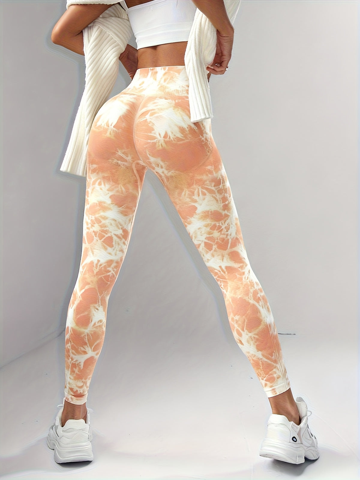 Leggings de sport sans couture, taille haute, extensibles, respirants, pour femme, idéal pour course, yoga, cyclisme et entraînement.