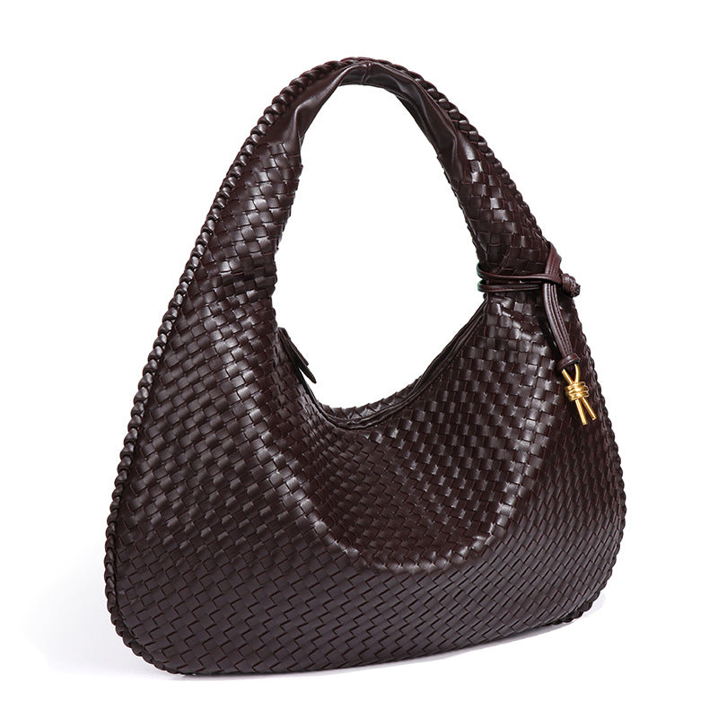 Crescent Shaped Women’s Handwoven Dumpling Bag - HCDSHOP 