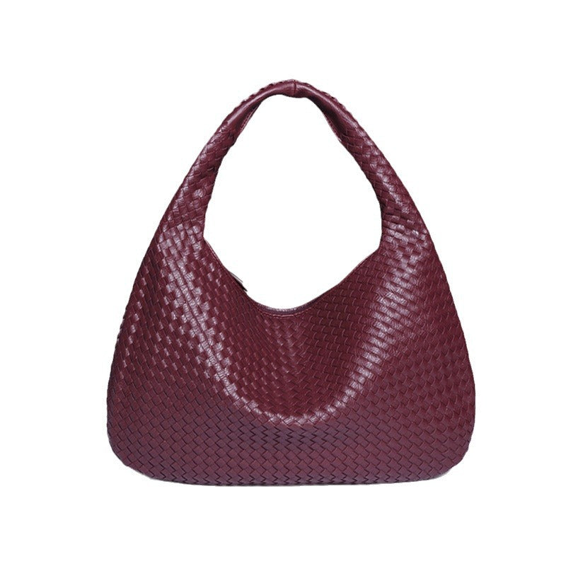 Crescent Shaped Women’s Handwoven Dumpling Bag - HCDSHOP 