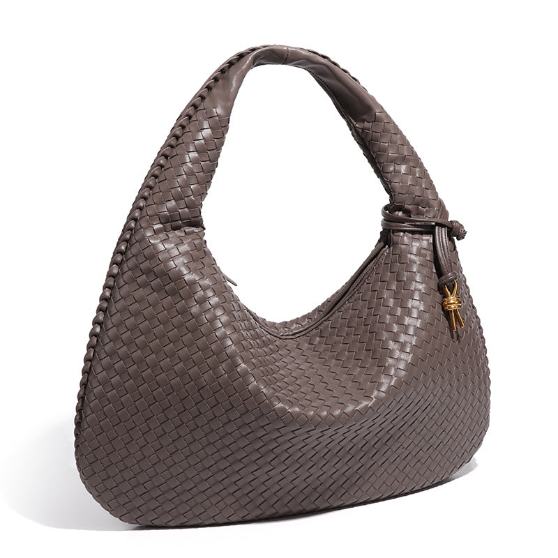 Crescent Shaped Women’s Handwoven Dumpling Bag - HCDSHOP 