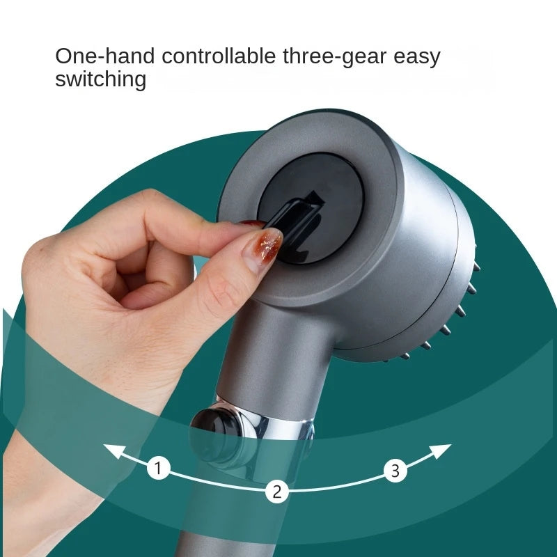 Three-Speed Filter Spray Handheld Shower Head - HCDSHOP 