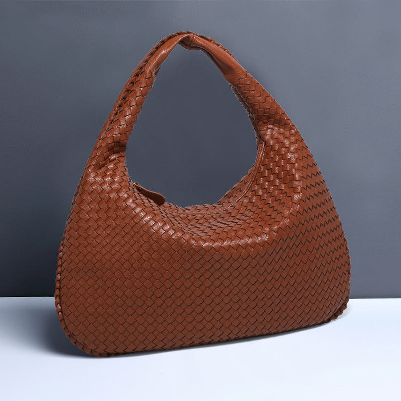 Crescent Shaped Women’s Handwoven Dumpling Bag - HCDSHOP 