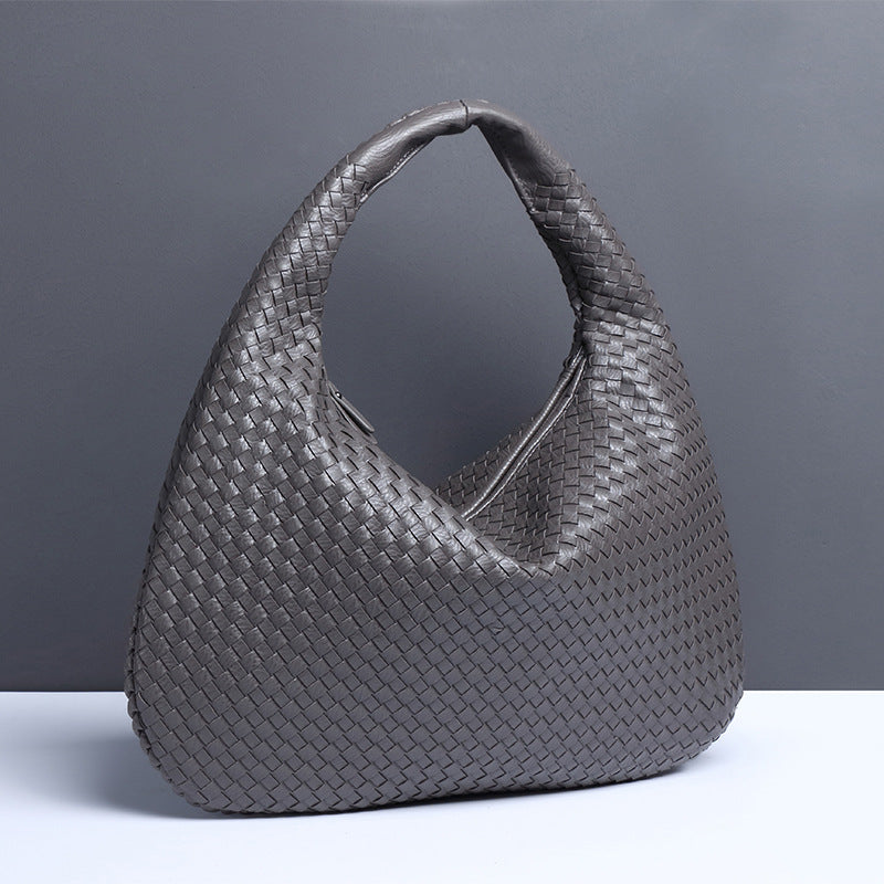 Crescent Shaped Women’s Handwoven Dumpling Bag - HCDSHOP 