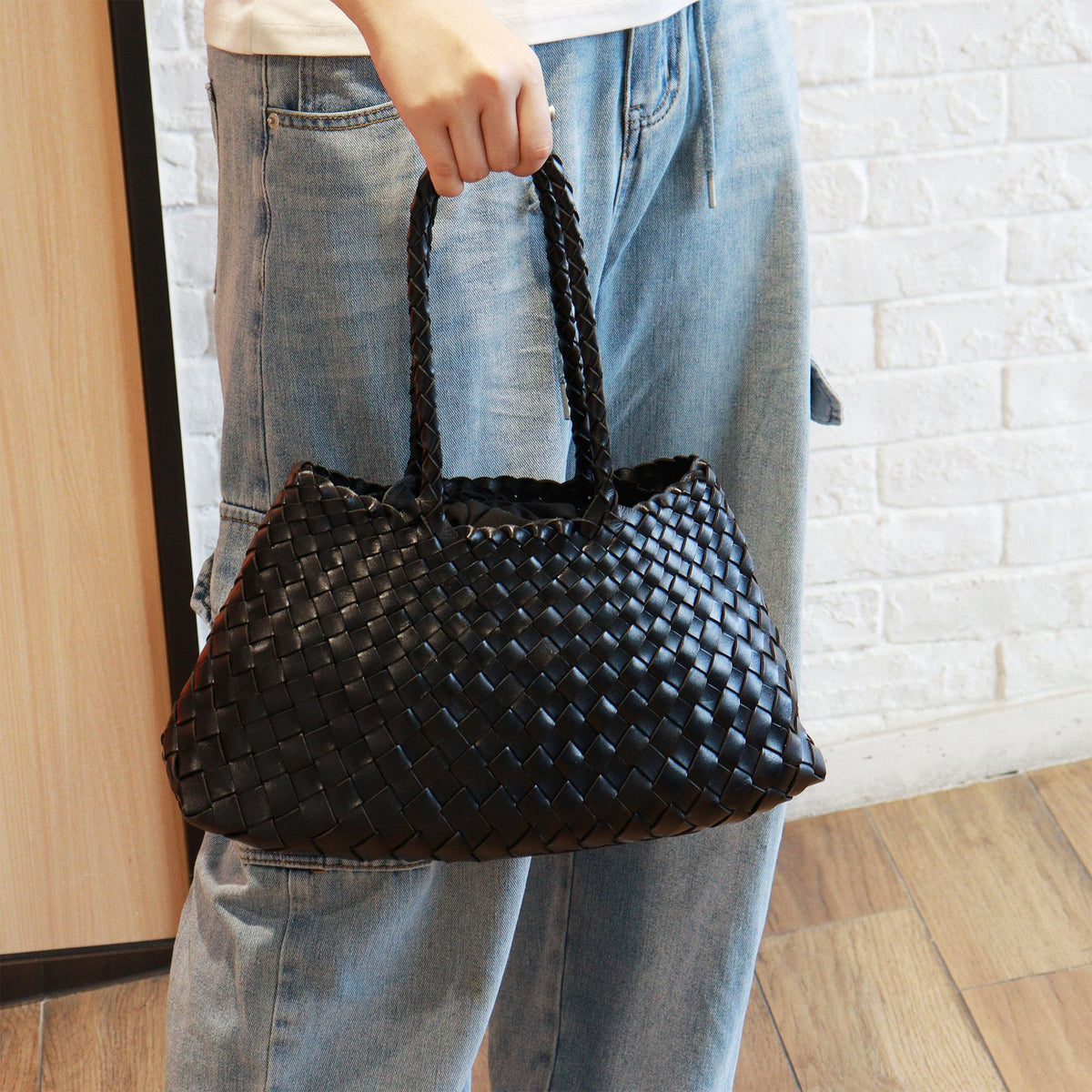 Trendy Retro Large Capacity Handwoven Handbag - HCDSHOP 