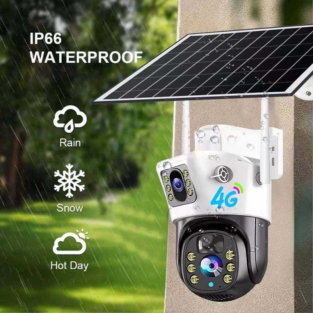 4G Solar Security Camera 4MP Dual Lens - HCDSHOP 