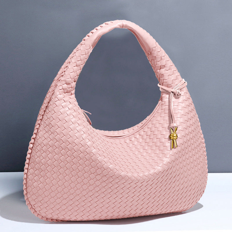Crescent Shaped Women’s Handwoven Dumpling Bag - HCDSHOP 