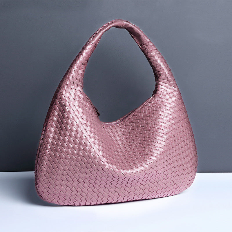 Crescent Shaped Women’s Handwoven Dumpling Bag - HCDSHOP 