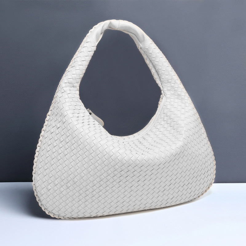 Crescent Shaped Women’s Handwoven Dumpling Bag - HCDSHOP 