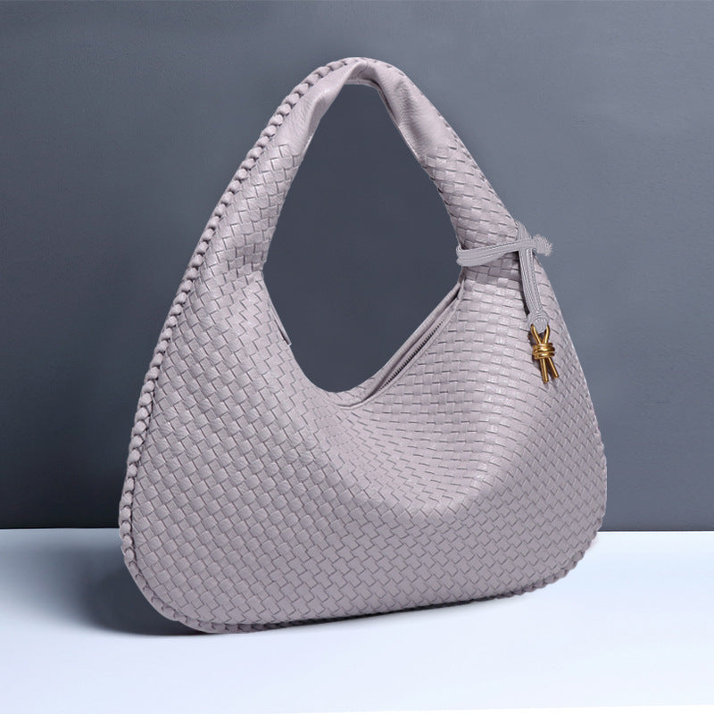 Crescent Shaped Women’s Handwoven Dumpling Bag - HCDSHOP 