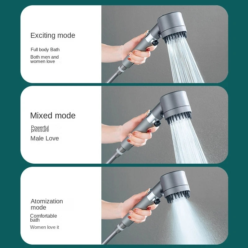 Three-Speed Filter Spray Handheld Shower Head - HCDSHOP 