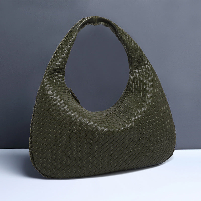 Crescent Shaped Women’s Handwoven Dumpling Bag - HCDSHOP 