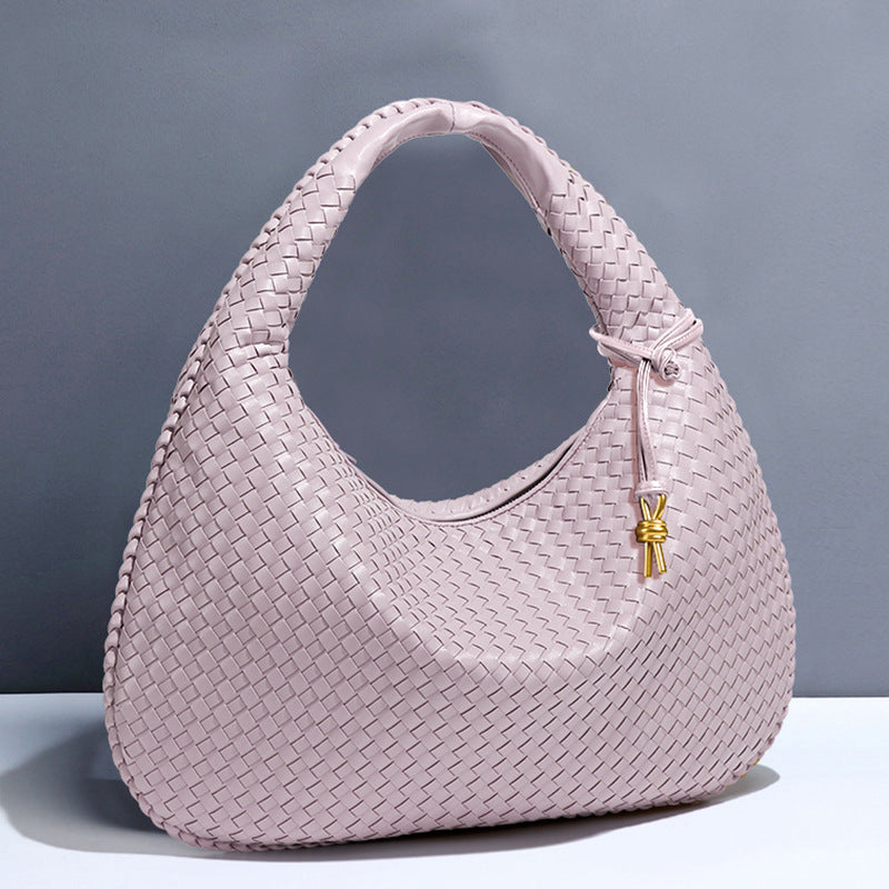 Crescent Shaped Women’s Handwoven Dumpling Bag - HCDSHOP 