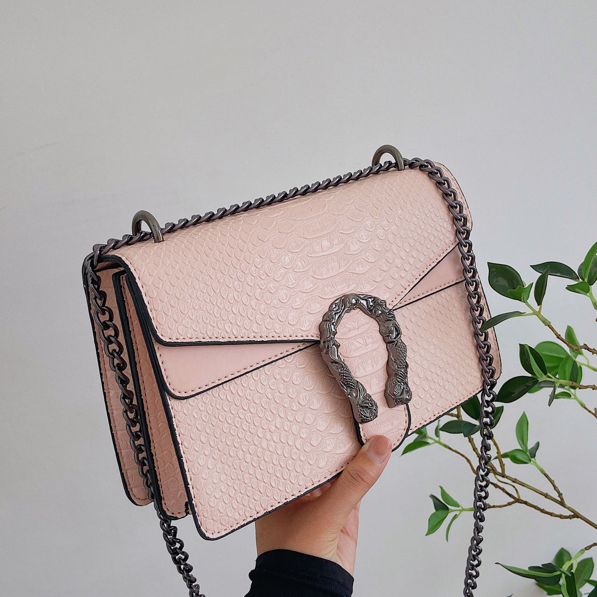 Sac à main carré en chaîne pour femmes eprolo, sac à bandoulière en luxe avec design élégant et détails sophistiqués